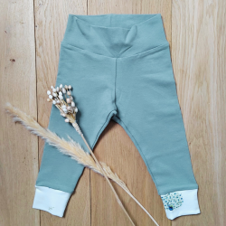 Legging en jersey de coton bio à large ceinture