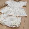 Ensemble bébé fille Blouse et Bloomer d’été