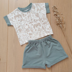 Short garçon en jersey de coton