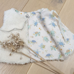 Gilet réversible doublé en coton bio