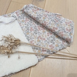 Gilet réversible Naissance en coton bio uni